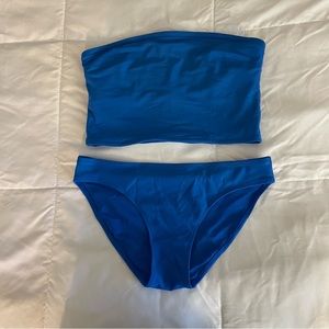 Aerie blue Bandeau Bikini set